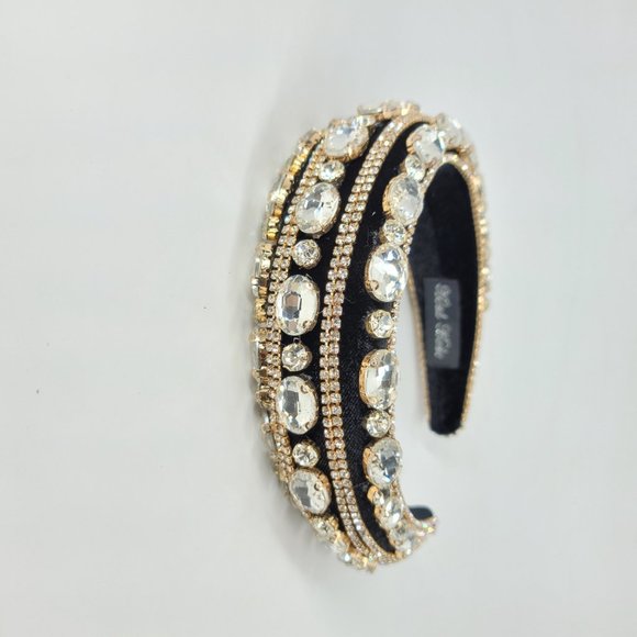 NWT Glam Bling Rhinestone Padded Headband NEWW main image 9
